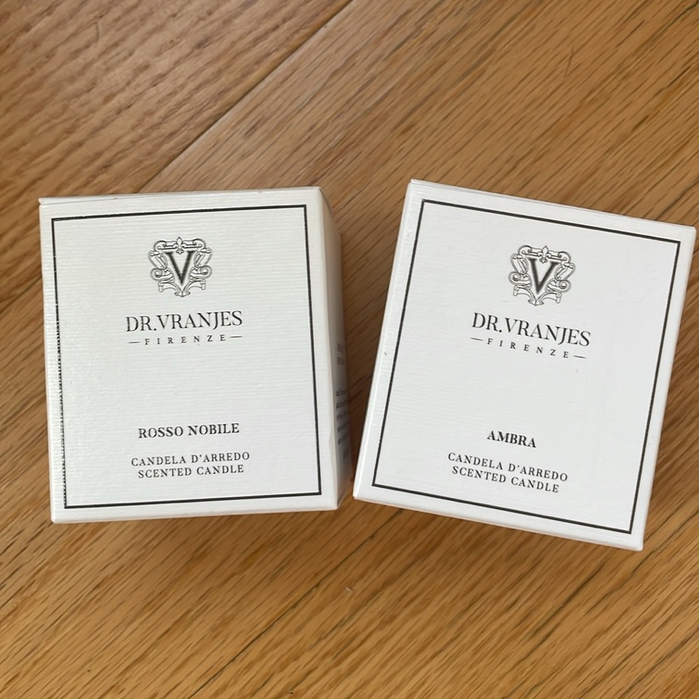 Dr. Vranjes Rosso Nobile & Ambra Candles 80g 🕯️NWT